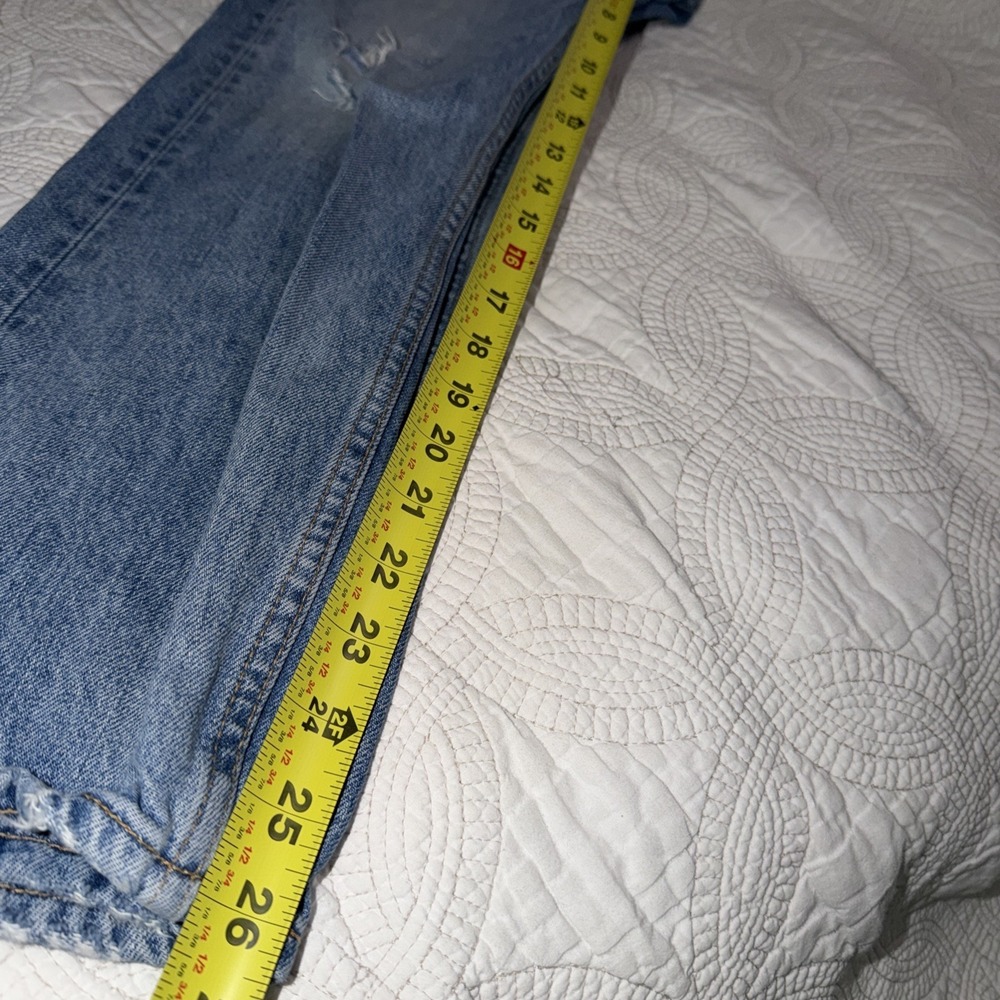 Levis 505 C Sz 26x26 ORANGE TAB Tag Vintage Style 80s Punk Straight Leg Distress - Picture 12 of 15